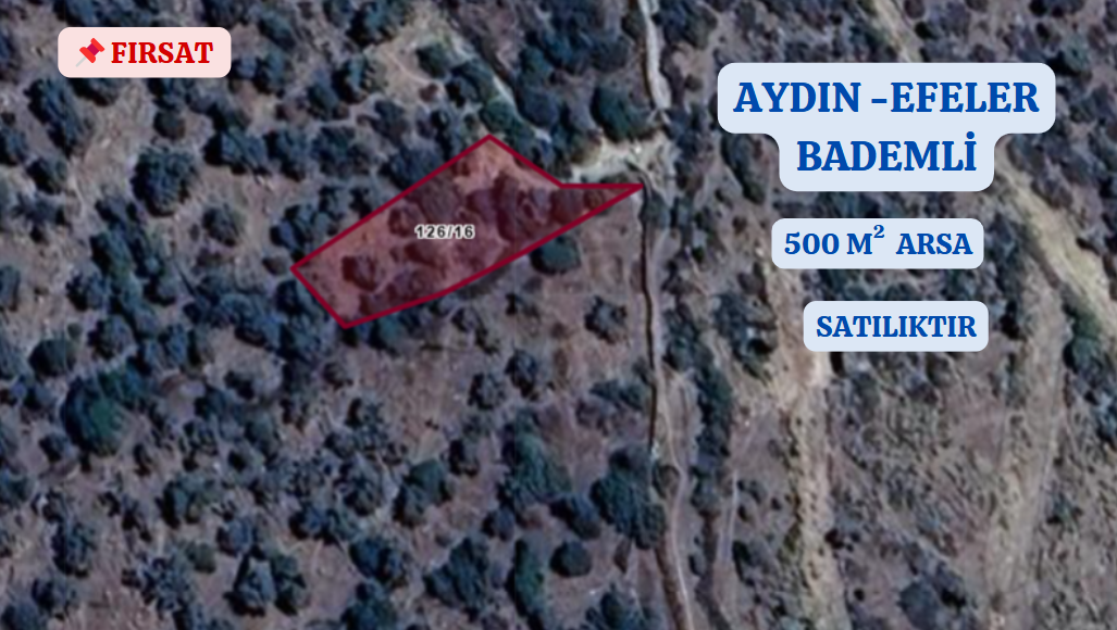 AYDIN EFELER BADEMLİ KÖYÜNDE 500 M² ARSA SATILIKTIR. - AYDIN EFELER fotoğraf 2